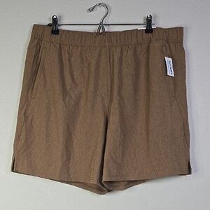 Old Navy Active Quick Dry Tan Shorts Size Xl NWT
